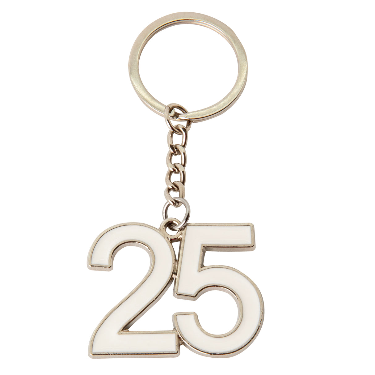 etm etm zama portachiavi 25 anni 4 cm bianco argento 12 pz ean 8059793667145