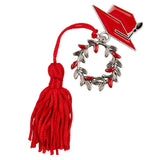 etm etm zama tocco alloro bomboniera laurea 35 cm rosso 12 pz ean 8059793663642