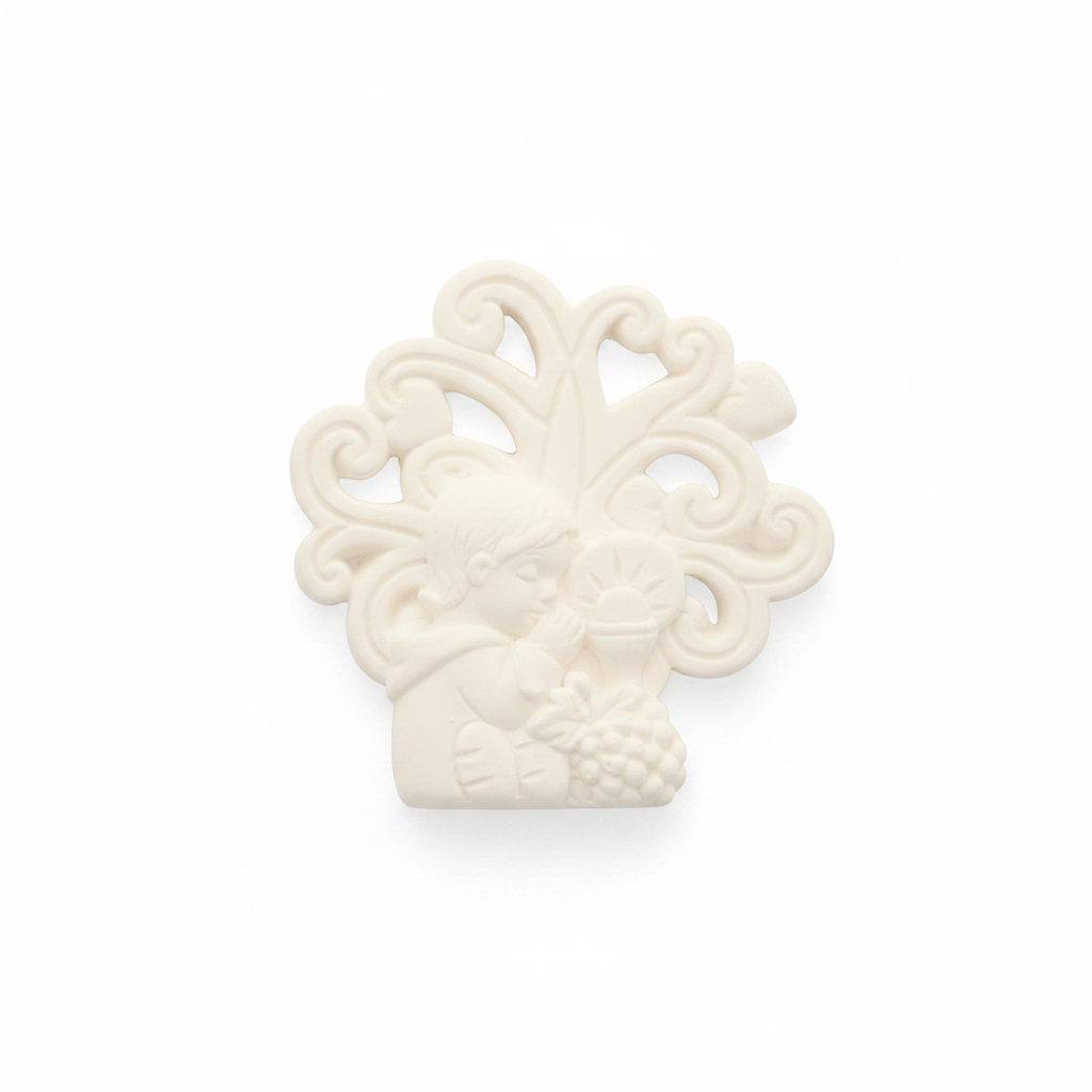 Gessetto Com-Boy Etm bianco COMUNIONE 4,3 cm: ideale per bomboniere, segnaposto e decorazioni fai-da-te. ean 8059973107027