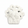 Gesso Famiglia ETM bianco 4,3 cm, set 12 pz. Bomboniera e decorazione per matrimoni, battesimi e cerimonie.