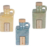Oliera cubo in porcellana ETM Shine H 11,5 cm, 170 ml, colori misti: dosaggio preciso, design geometrico. Ideale per tavola, bomboniera e regalo.