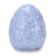 Fade Floral Egg Huevo Decorativo 13,5 x 16,5 Cm Azul