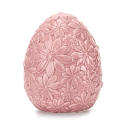 Fade Floral Egg Huevo Decorativo 13,5 x 16,5 Cm Rosa