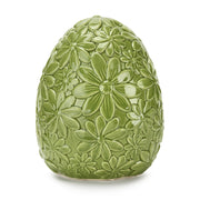 Fade Floral Egg Huevo Decorativo 13,5 x 16,5 Cm Verde