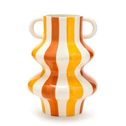 Fade Jarrón Alegría 20 x 28 cm Naranja Blanco