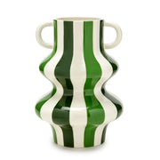 Florero Fade Alegría 20 x 28 Cm Verde Blanco