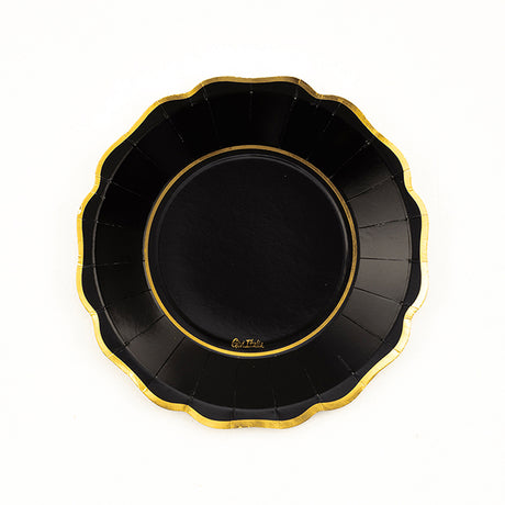 givi givi piatti cartone new liberty black and gold d 21 cm cf 8 pz ean 8010052645120