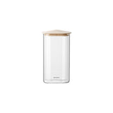 guzzini guzzini barattolo rettangolare fresh style 1 300 ml vetro tappo beige ean 8008392421818