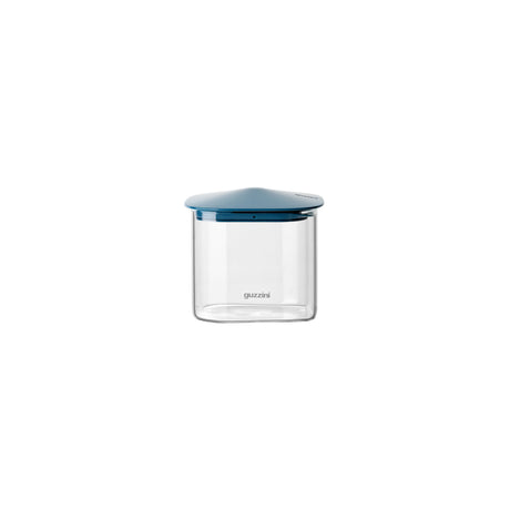 guzzini guzzini barattolo rettangolare fresh style 1 300 ml vetro tappo blu ean 8008392421733
