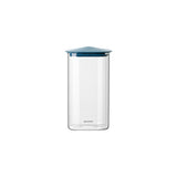 guzzini guzzini barattolo rettangolare fresh style 1 300 ml vetro tappo blu ean 8008392421856