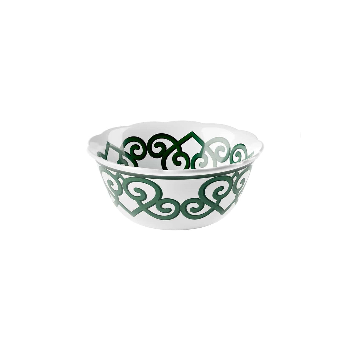 guzzini guzzini contenitore natalizio harmonia melamina d 2250 cm h 10 cm table decor bianco verde ean 8008392412687