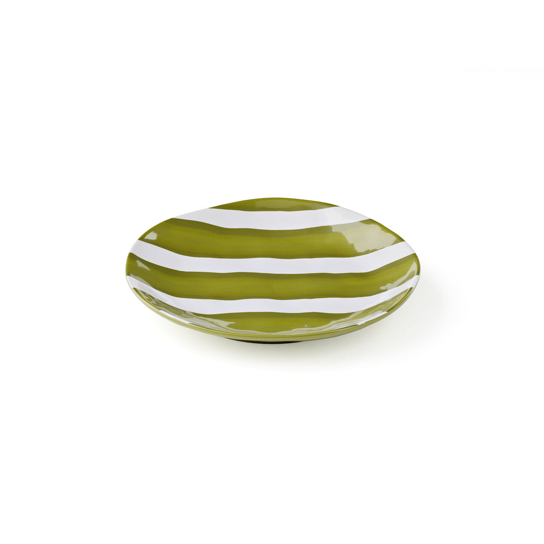 guzzini guzzini piatto dessert riviera melamina d 215 cm bianco verde ean 8008392426998