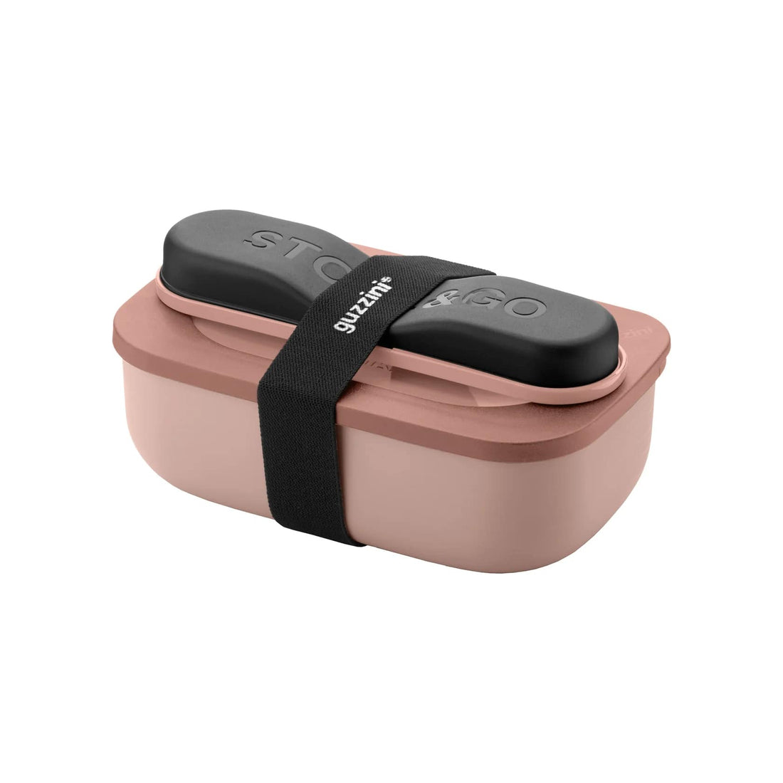 guzzini guzzini set lunch box da viaggio storego con posate rosa ean 8008392402312