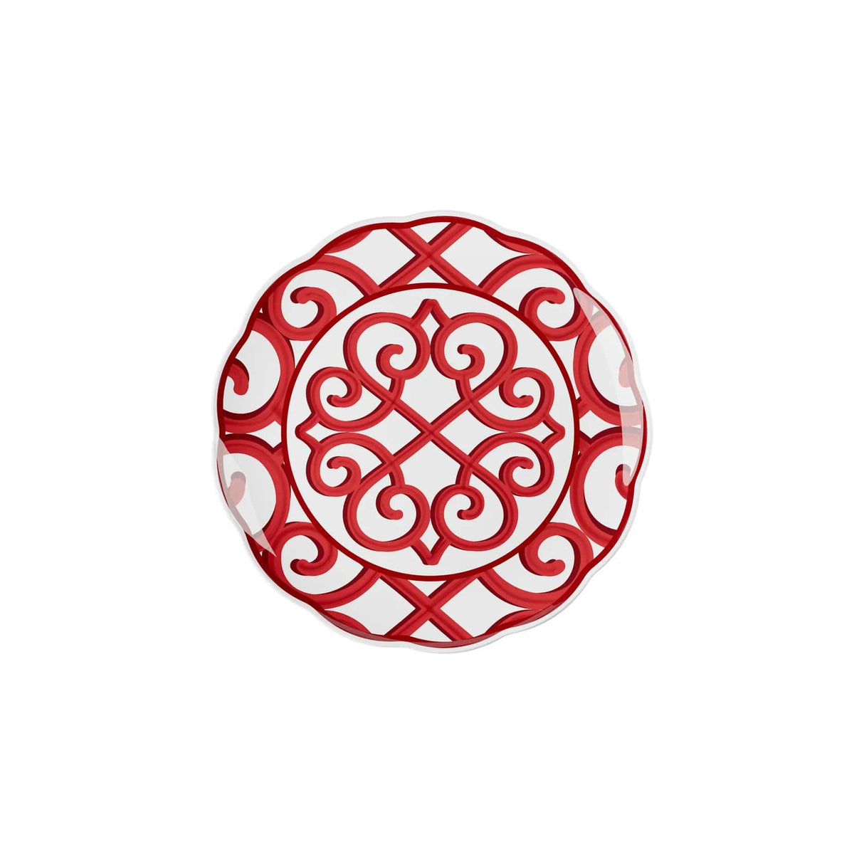 guzzini guzzini vassoio tondo grande natalizio harmonia melamina d 4550 cm table decor bianco rosso ean 8008392412847