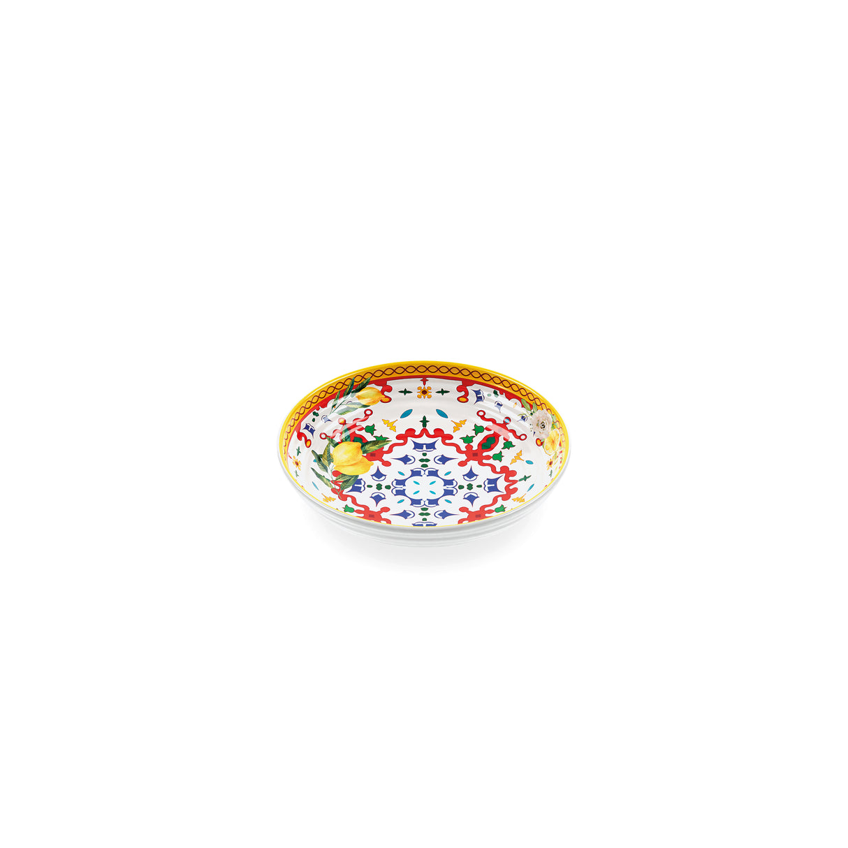 immagine-1-guzzini-piatto-fondo-flower-lemon-melamina-table-decor-ean-8008392368601