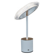 L'Arcolaio Lámpara Led Kristal Círculo D 14 Cm H 39 Cm Blanco