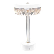 L'Arcolaio Lámpara Led Kristal Redonda D 15 Cm A 25,5 Cm Blanca