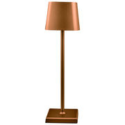 L'Arcolaio Lampada Touch Square Pro H 38 Cm 10 x 10 Cm Marrone