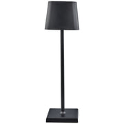L'Arcolaio Lámpara Touch Square Pro H 38 Cm 10 x 10 Cm Negra