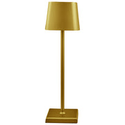L'Arcolaio Lámpara Touch Square Pro H 38 Cm 10 x 10 Cm Oro