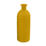 La Rueca Matt Botella Nido De Abeja 7,2 x 7,2 x 20,2 Cm Bombonera / Centrotermesa Amarillo