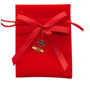 Bolsita L'Arcolaio con Búho 9 x 12 cm Portaconfetti Graduación Rojo 12 Pzas