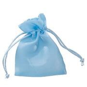 Bolsa de Organza Brillante L'Arcolaio 9x12 cm Portaconfites Celeste – Bomboniera Elegante 12 Pz