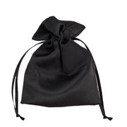 Bolsa de Satén L'Arcolaio 9x12 cm Portaconfites Negro – Bombonera Elegante 12 Uds