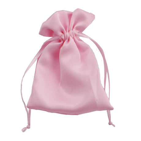 larcolaio larcolaio sacchetto raso 9x12 cm portacanfetti rosa bomboniera elegante 12 pz ean 8054751444431