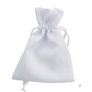 L'Arcolaio Sacchetto Tessuto 9x12 cm Portacanfetti Bianco – Bomboniera Elegante 12 Pz