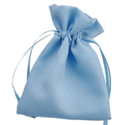 L'Arcolaio Sacchetto Tessuto 9x12 cm Portacanfetti Celeste – Bomboniera Elegante 12 Pz