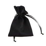 Bolsita de Tela L'Arcolaio 9x12 cm Portaconfites Negro – Bomboniera Elegante 12 Pz