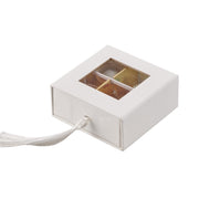 Caja de Degustación Tela L'Arcolaio 8 x 8 x 4 cm Portaconfetti Rosa 1 Pz
