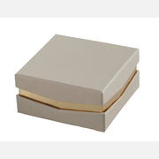 Caja Lisa Portaconfetti L'Arcolaio 9 x 9 x 4 Cm Bomboniera Tortora 1 Pz