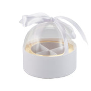 Caja de Bombones Plástica L'Arcolaio Ø 8 cm Portaconfites Blanca 1 Pieza