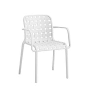 Silla Ventotene con Reposabrazos Blanca en Polipropileno