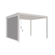 Persiana Enrollable Oscurecedora L'Arcolaio para Pérgola en Textileno 3 Mt Blanca