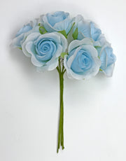 Línea Due Elle Ramo Flores Rosa Poliéster D 3,5 Cm Celeste 36 Uds