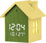 lowell lowell orologio casetta sveglia digitale a led 9 x 10 x 75 cm giallo ean 8008457711427