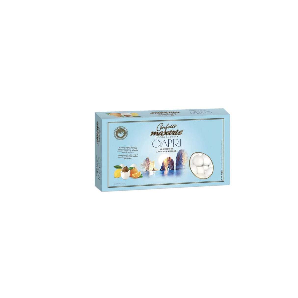 maxtris maxtris confetti ciocomandorla mix agrumi capri 1kg ean 8022470870459