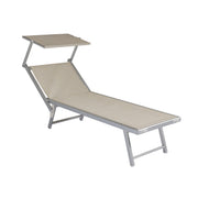Moia Greenwood Tumbona Playa Toldo Aluminio Textileno Arena