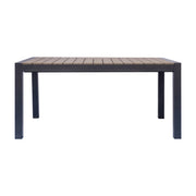 Mesa Extensible Exterior Moia Greenwood Mallorca Antracita Resin Wood 160/210 cm