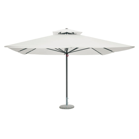 moia greenwood moia greenwood ombrellone push up 4x4 m antracite con telo ecru palo d 60 mm telescopico con camino antivento telo poliestere 320 gr contract ean 8013054831164