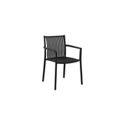 Moia Greenwood Silla Siena Antracita Listones Apilable 56×82