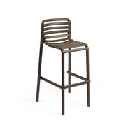 Taburete Nardi Doga Stool Tabaco Polipropileno Apilable