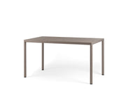Nardi Piave 140 x 80 Tavolo Rettangolare Verniciato Tortora Lamin Materia Tortora