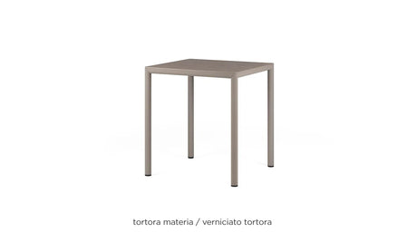 nardi nardi piave 70 tavolo quadrato verniciato tortora lamin materia tortora ean 8010352554399