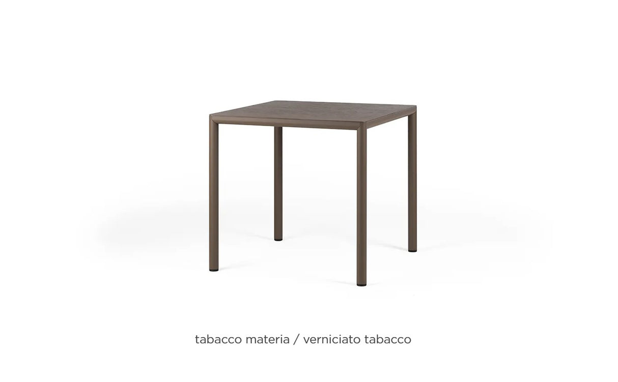 nardi nardi piave 80 tavolo quadrato verniciato tabacco lamin materia tabacco ean 8010352554665