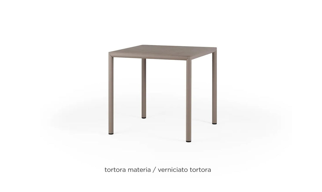 nardi nardi piave 90 tavolo quadrato verniciato tortora lamin materia tortora ean 8010352554795