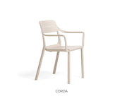 Silla Nardi Cassia con Brazos Cuerda Polipropileno Apilable